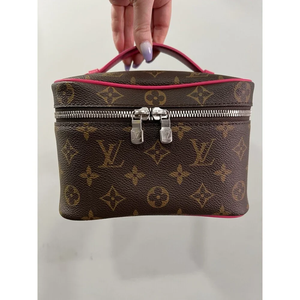 Louis Vuitton Nice Mini Canvas Bag Pink/ Monogram With Authenticity - Picture 2 of 12
